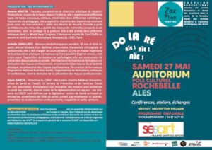 Flyer Semaine Santé des Artistes à Alès