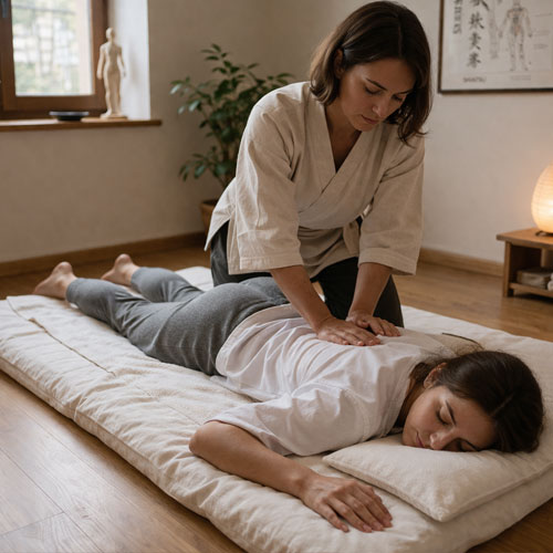 Photo d'une séance de Shiatsu