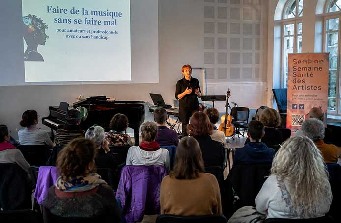 Conférence sur la prévention des douleurs chez les musiciens amateurs et professionnels avec ou sans handicap - SESART